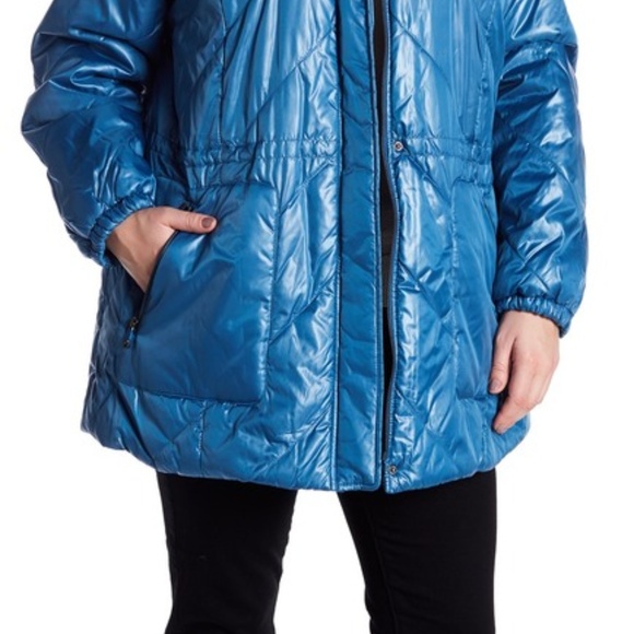 Kenneth Cole Faux Shearling Lined Collar Coat 1XL - Picture 2 of 6